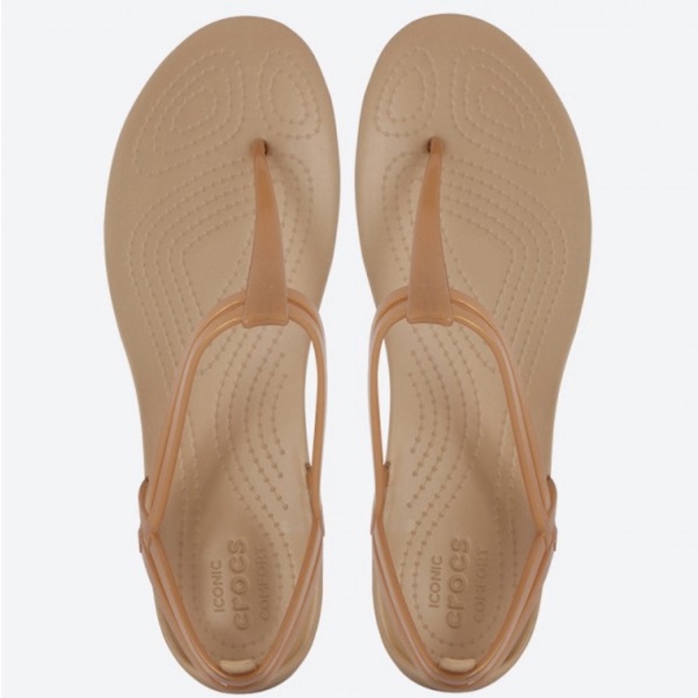 Women's Isabella T-Strap Jelly Sandals (Crocs) Slip On